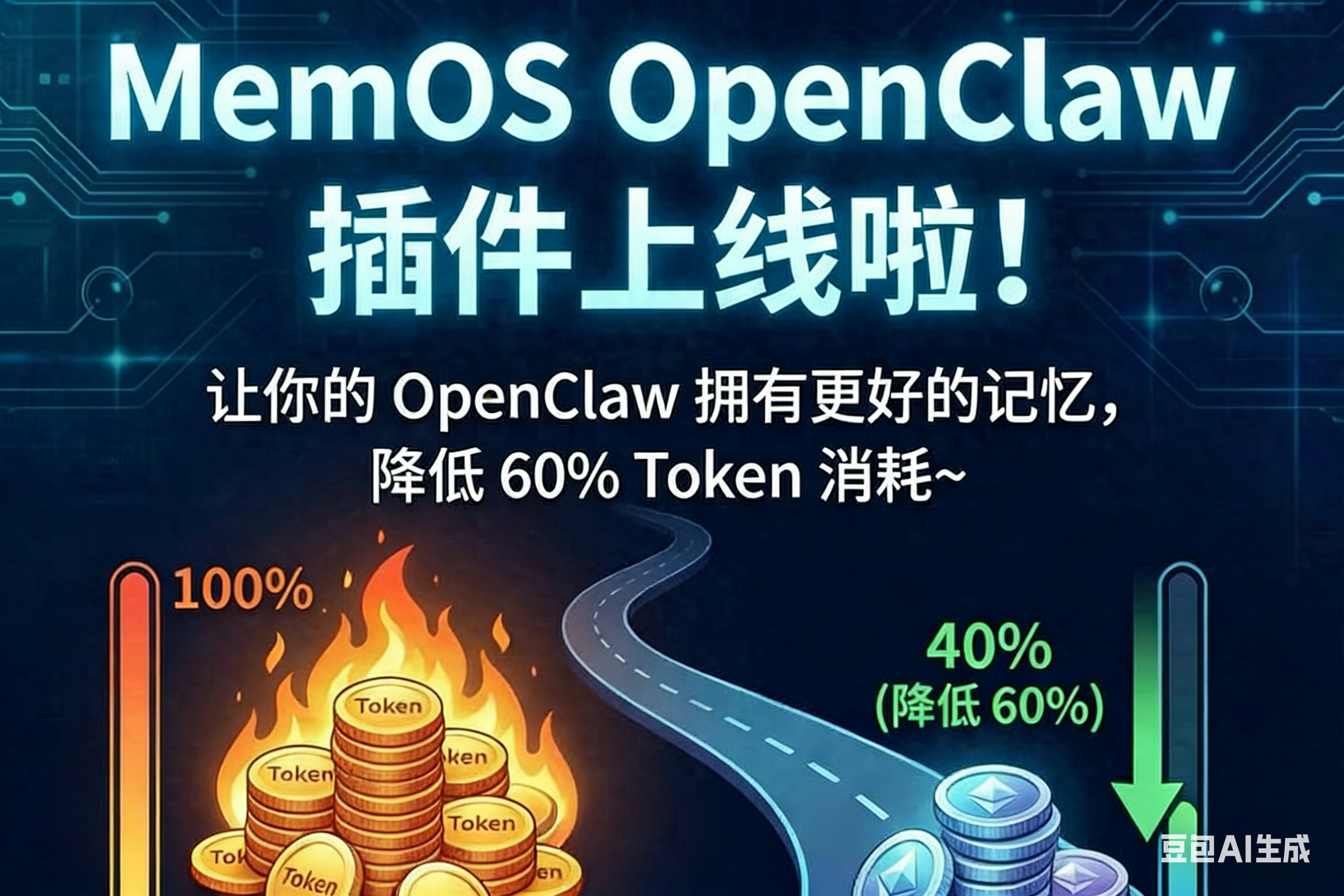 爆火的 OpenClaw 终于补上短板！MemOS 开源，记忆拉满还省 72% Token 成本